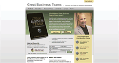 Desktop Screenshot of greatbusinessteams.com
