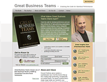 Tablet Screenshot of greatbusinessteams.com